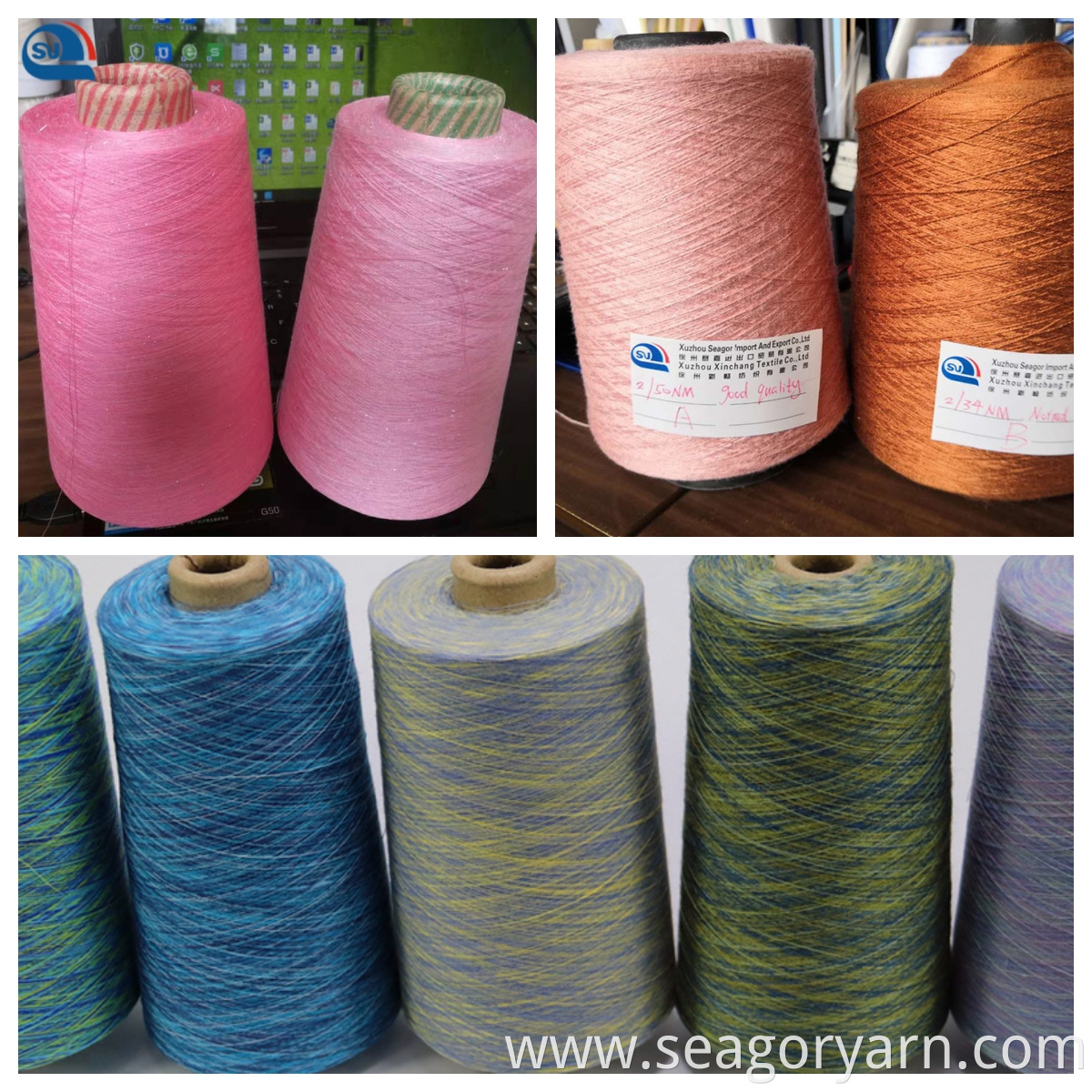 polyester spun hb 2/28 ring spun yarn